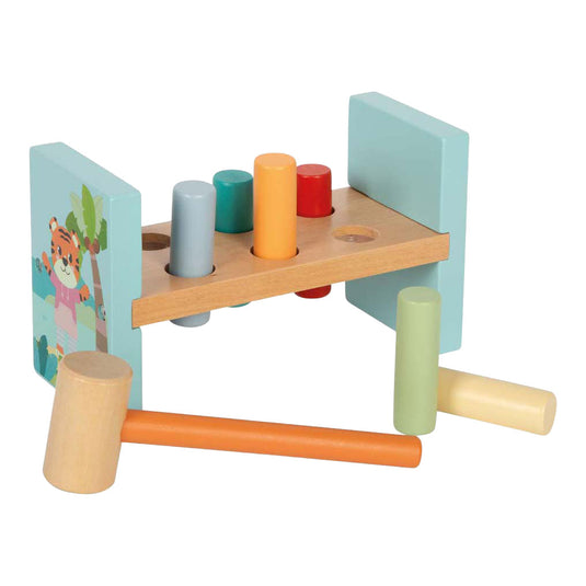 Small foot - houten hamerbank jungle friends fsc