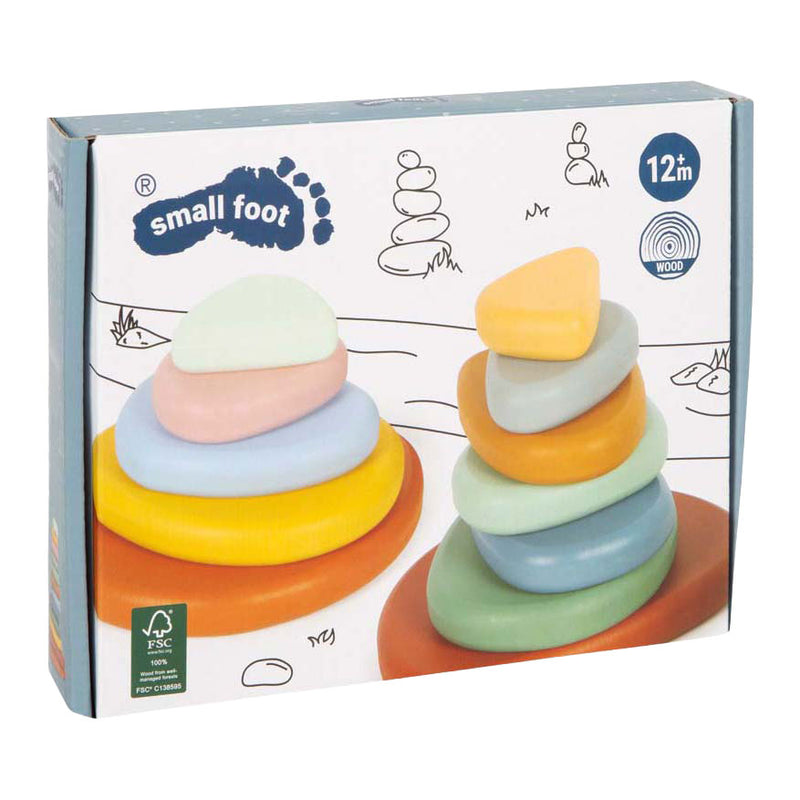 Afbeelding laden in galerijviewer, Small foot - houten montessori river rocks evenwichtsspel fsc
