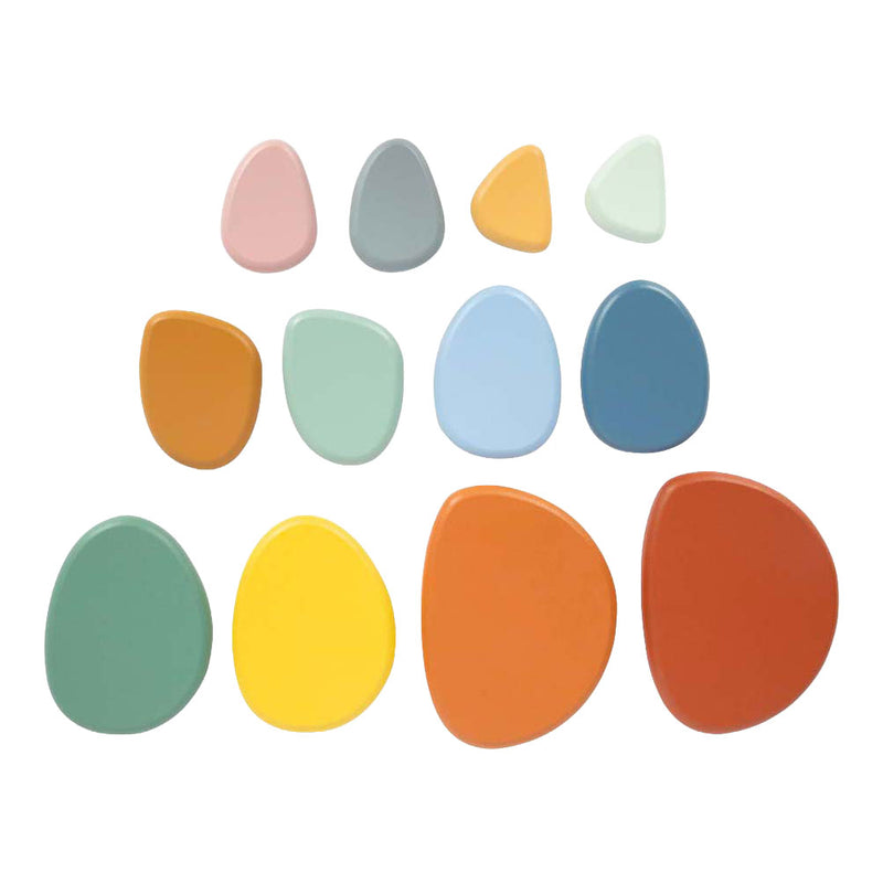 Afbeelding laden in galerijviewer, Small foot - houten montessori river rocks evenwichtsspel fsc
