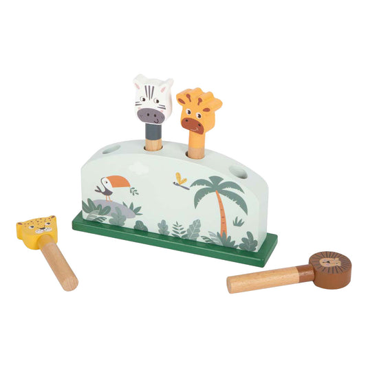 Small foot - houten dierenvormenspel safari fsc