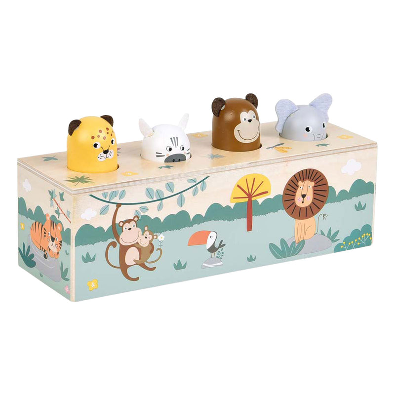 Load image into Gallery viewer, Small foot - houten dansende dieren met geluiden safari fsc
