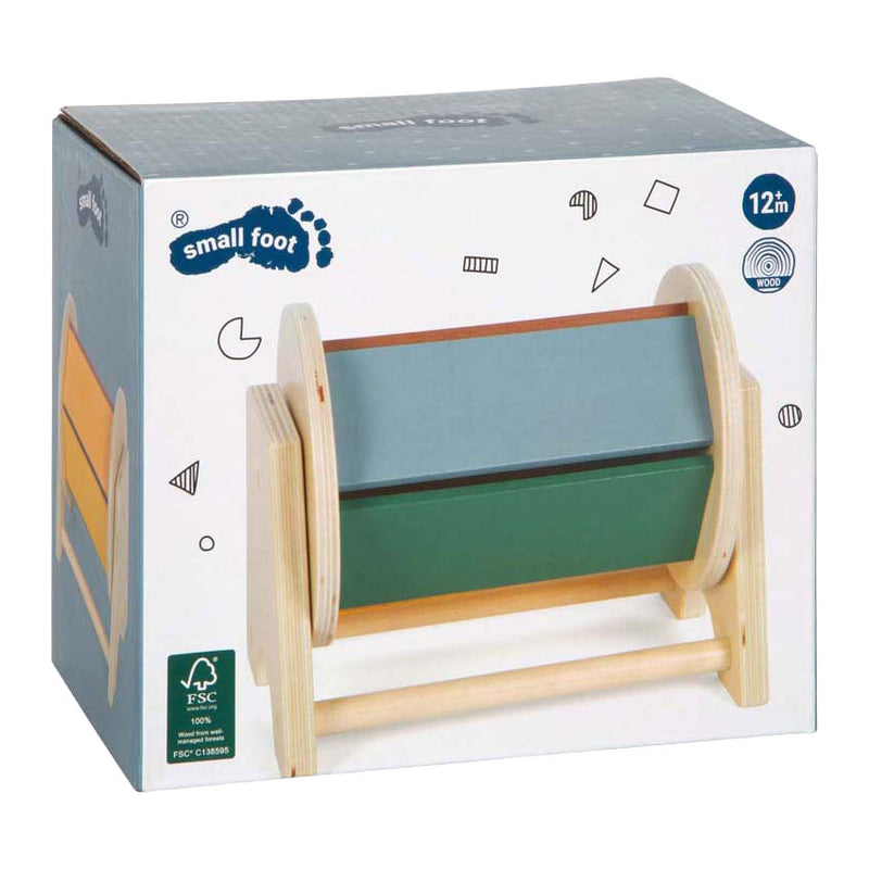 Load image into Gallery viewer, Small foot - houten montessori draaiende trommel fsc
