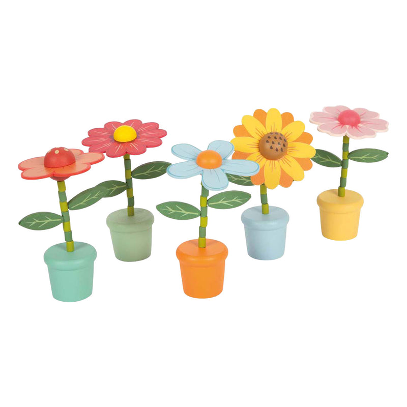 Load image into Gallery viewer, Small foot - houten drukfiguur bloem
