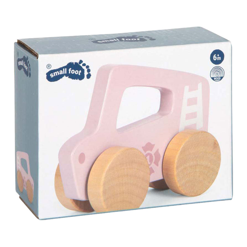 Load image into Gallery viewer, Small foot - houten duwautootje roze
