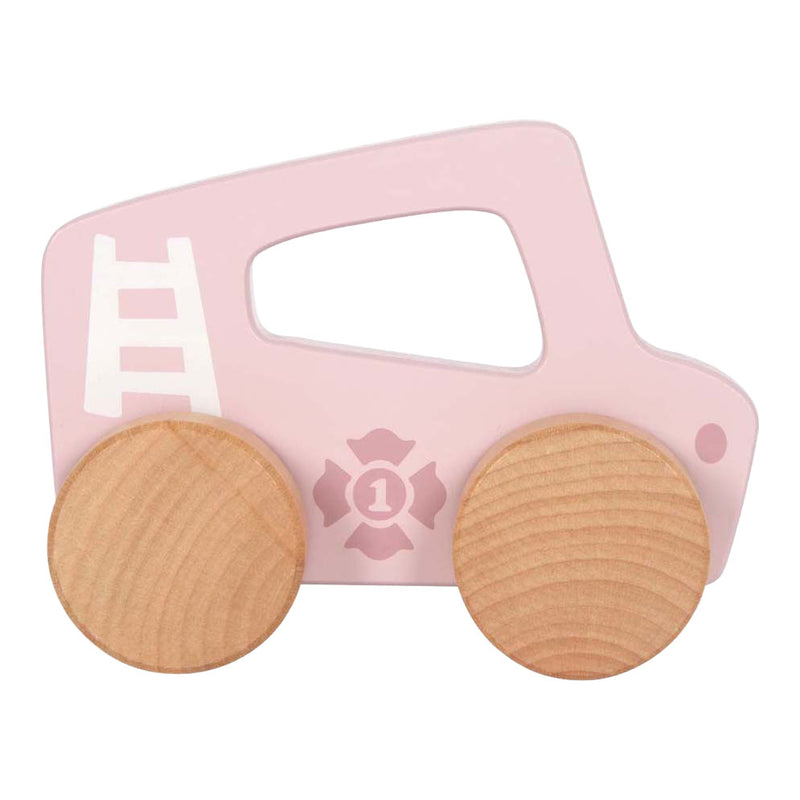 Load image into Gallery viewer, Small foot - houten duwautootje roze
