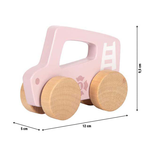Load image into Gallery viewer, Small foot - houten duwautootje roze
