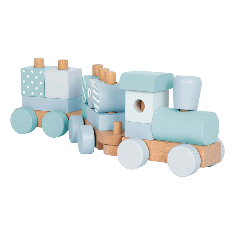 Load image into Gallery viewer, Small foot - houten trein blauw
