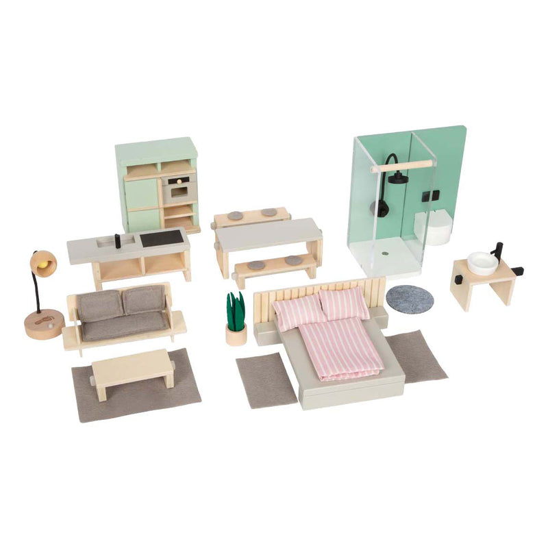 Load image into Gallery viewer, Small foot - poppenhuis meubelset scandinavische stijl
