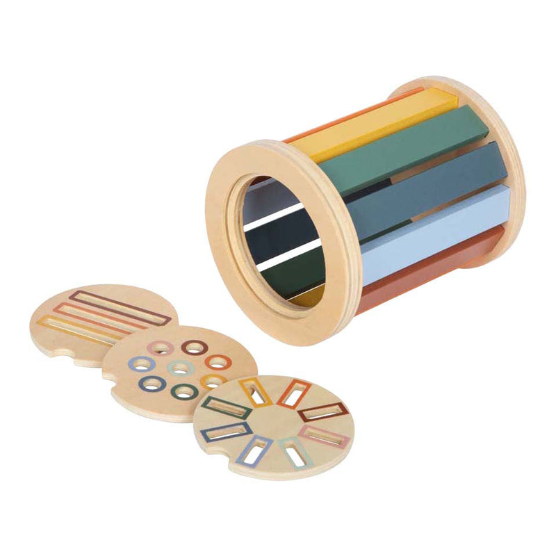 Load image into Gallery viewer, Small foot - houten montessori sorteerspel met trommel
