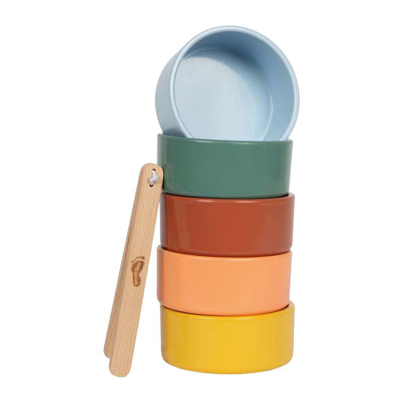 Load image into Gallery viewer, Small foot - houten montessori sorteerspel met knijptang
