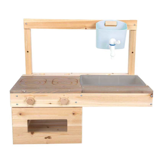 Small foot houten modderkeuken buiten speelkeuken voor kinderen.