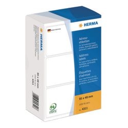 Adresetiketten voor typemachines herma