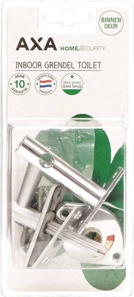 Axa inboorgrendel (dm50) aluminium: voor toilet of badkamer. 50mm