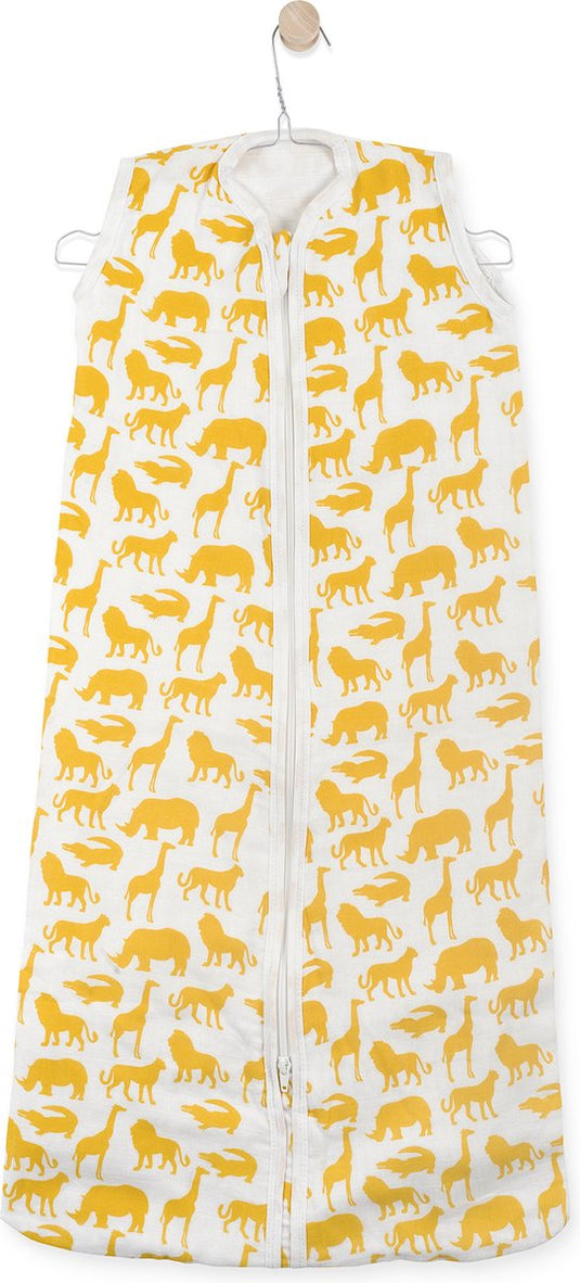 Jollein zomerslaapzak baby hydrofiel 70cm safari - ocher