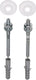 Plieger wastafel bevestigingsset van 2 - m10x110mm - met plug