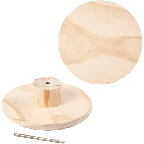 Creativ company kapstok, rond, d: 4,5 cm, d 15 cm, 1 stuk