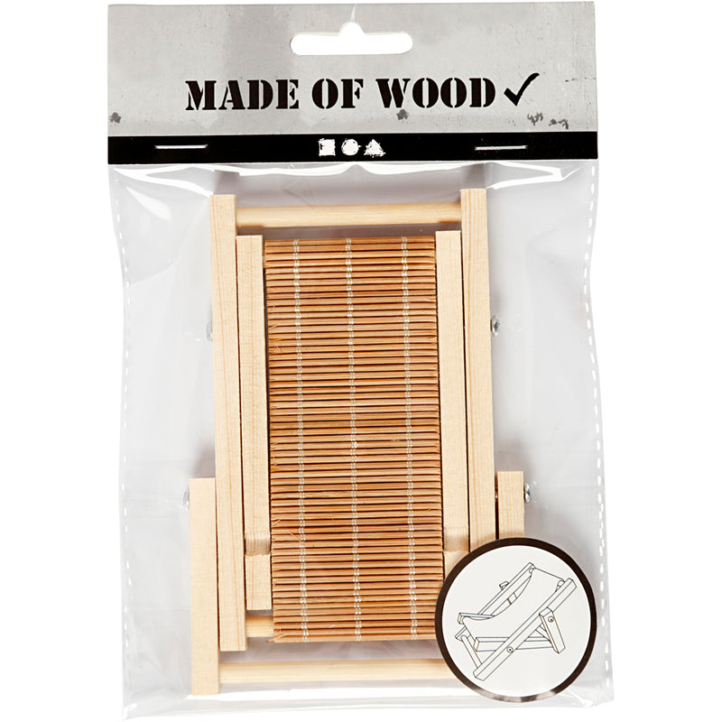 Load image into Gallery viewer, Creativ company houten mini strandstoel

