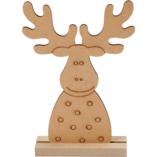 Creativ company houten kerstfiguur rendier