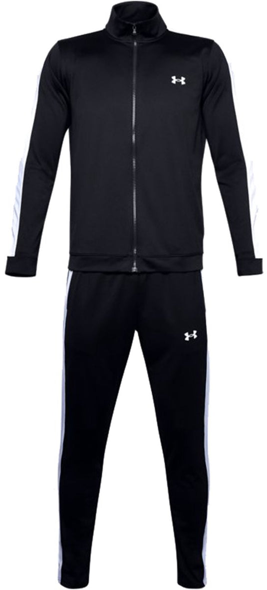 Under armour ua rival knit track suit-blk heren trainingspak - zwart - wit