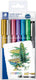 Staedtler design journey metallic pen - promo set 6 kleuren + gratis pigment liner