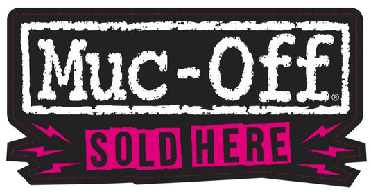 Muc-off raamsticker sold here