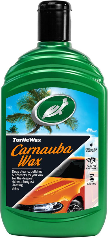 Turtle wax gl carnauba car wax autowax – reinigt polijst - langdurige bescherming – geeft langdurige glans - 500ml