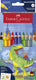 Faber-castell kleurpotloden - jumbo grip dino - 8 colourgrip + 2 metallic grip - met stickers - fc-110922