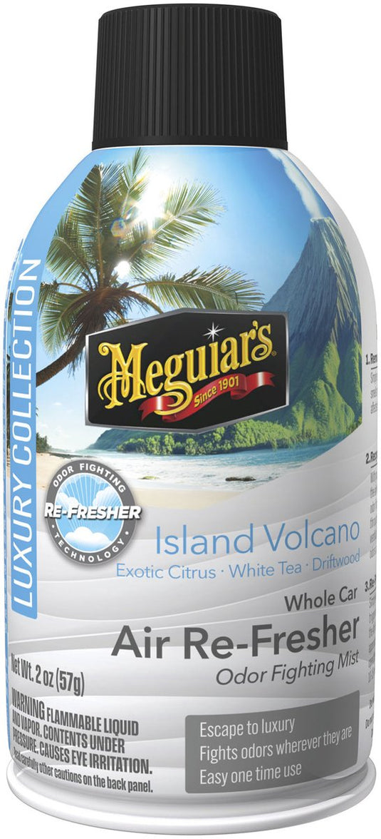 Meguiar's meguiar’s island volcano air refresher – auto luchtverfrisser – vermindert ongewenste geuren – voor voertuiginterieurs