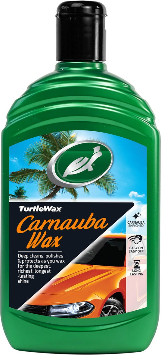 Turtle wax gl carnauba car wax autowax – reinigt polijst - langdurige bescherming – geeft langdurige glans - 500ml