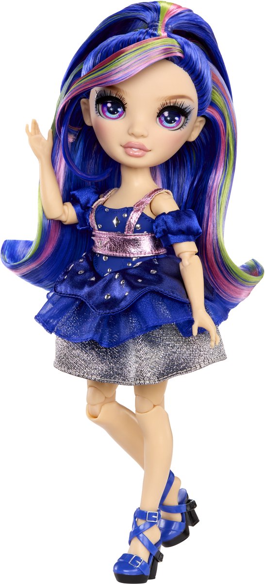 Load image into Gallery viewer, Rainbow high be dazzling-modepoppen - genevieve bleue (blauw) met bedazzle-tool en glinsterende strass-steentjes
