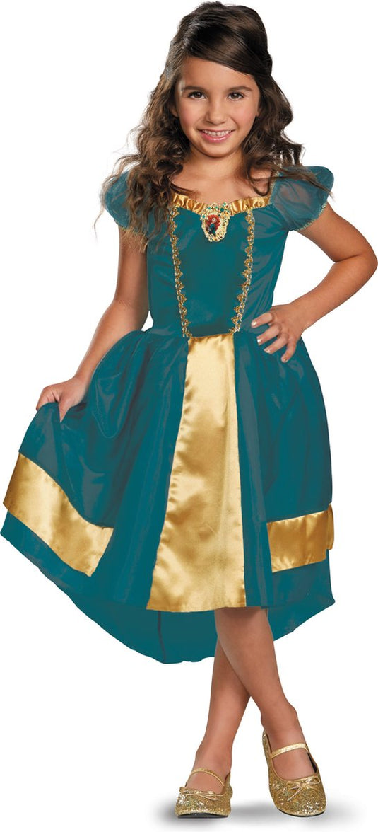 Disguise disney prinses - brave (disney pixar), merida jurk classic, maat s (5 - 6 jaar), meisjes
