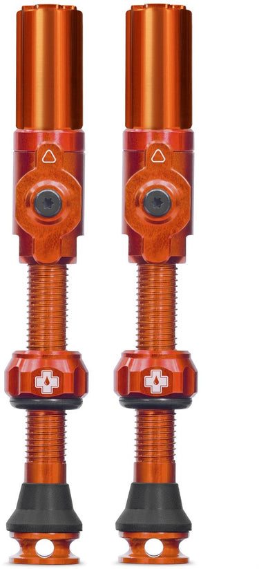 Muc-off tubeless ventiel big bore hybrid large orange auto schräder ventiel 45mm
