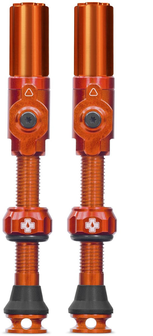 Muc-off tubeless ventiel big bore hybrid large orange auto schräder ventiel 45mm