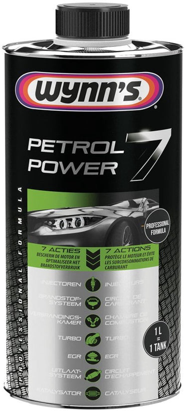 Wynn's benzine petrol power 7 - additief 7-in-1 met compleet oplossing voor benzinemotoren
