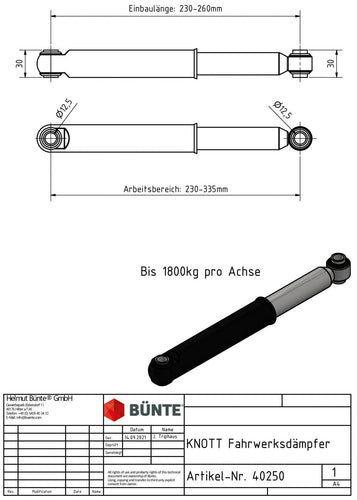 Bünte asschokbreker knott shock absorber .