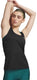 Under armour tech mesh racer tank-blk dames sportshirt - zwart - wit