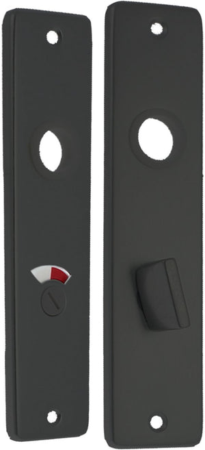 Starx wc- schild - kortschild met wc-slot (wc63 8) - aluminium â€“ zwart