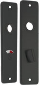 Starx wc- schild - kortschild met wc-slot (wc63 8) - aluminium â€“ zwart