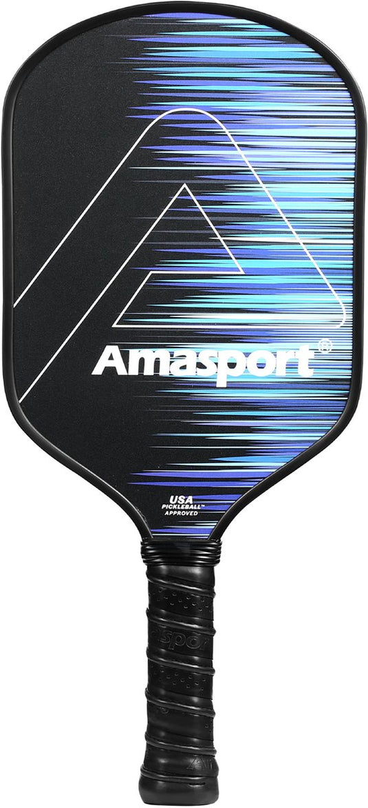 Ama sport pickleball paddle pa016-dnp blauw – carbon paddle – power control –