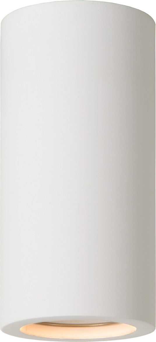 Lucide gipsy - plafondspot (plafondlamp) - ø 7 cm - 1xgu10 - wit - japandi
