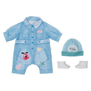 Load image into Gallery viewer, Baby born deluxe jean overall 43cm | 2 stuks
