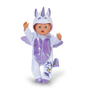 Load image into Gallery viewer, Puch baby born unicorn onesie 43 cm | 2 stuks
