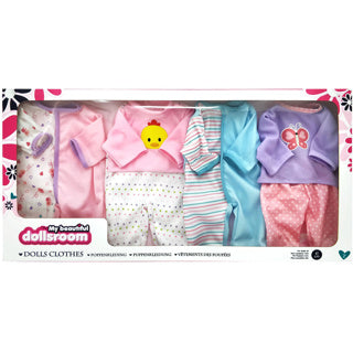 My beautiful dolls room poppenkledingset dolls room 4st 41 cm | 2 stuks
