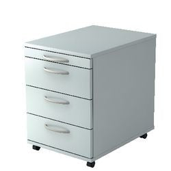 Bach mobiel ladenblok hammerer 1606 bo melamine 428x800x512mm 4 laden grijs