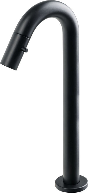 Plieger lupo 2.0 toiletkraan – opbouw fonteinkraan – verhoogd model – uitloop 20.3 cm – 10 jaar garantie – mat zwart