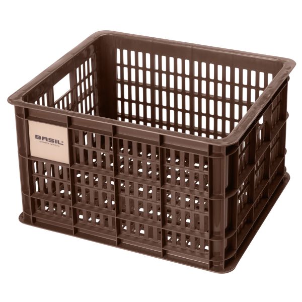 Load image into Gallery viewer, Basil fietskrat M - medium - 29.5 liter - bruin

