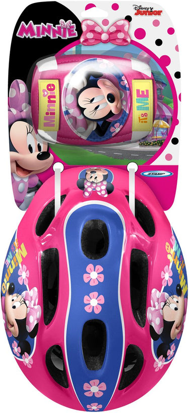 Disney kinderhelm met pads minnie mouse meisjes roze 5-delig