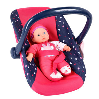 My beautiful dolls room poppen-draagstoeltje blauw roze