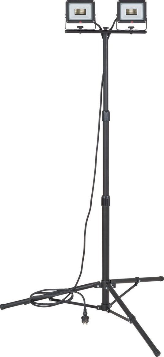 Brennenstuhl led-bouwlamp met statief jaro 6060 t 4800lm, 2x 20w, 3m h07rn-f 3g1,0, ip65