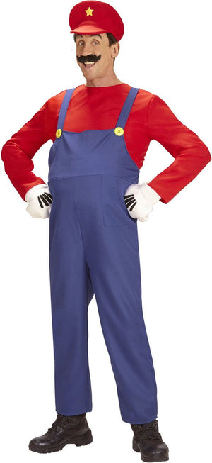 Finidi loodgieter mario | man | large | carnaval kostuum | verkleedkleding l